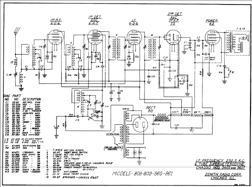 809 Ch= 5605/5607; Zenith Radio Corp.; (ID = 330696) Radio