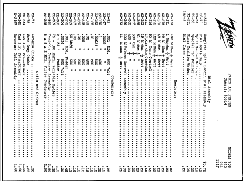 960 Ch= 5614; Zenith Radio Corp.; (ID = 337889) Radio