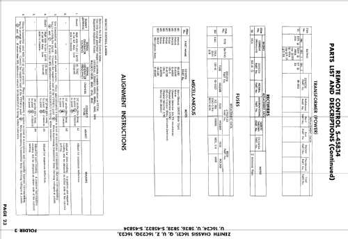 B2221YZ Ch= 16C21Z; Zenith Radio Corp.; (ID = 895844) Télévision