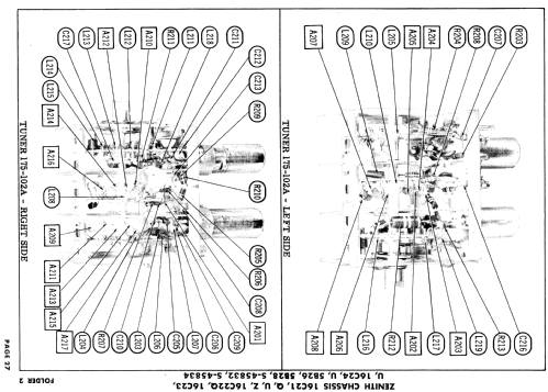 B2221YZ Ch= 16C21Z; Zenith Radio Corp.; (ID = 895848) Television