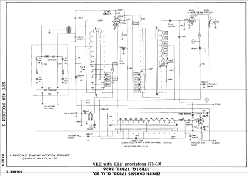 B2225U Ch= 17B20U; Zenith Radio Corp.; (ID = 938816) Television