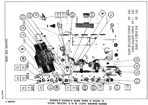 B2245EZ1 Ch= 16C21Z; Zenith Radio Corp.; (ID = 895994) Television