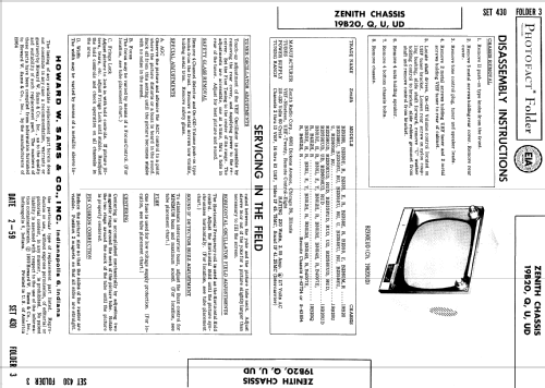 B2329RU Ch= 19B20U; Zenith Radio Corp.; (ID = 944891) Télévision