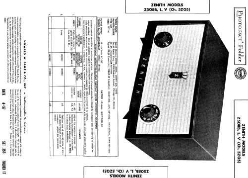 B508W 'The Majorette' Ch= 5Z05; Zenith Radio Corp.; (ID = 2030405) Radio