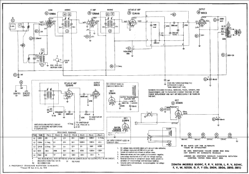 B509P 'The Ascot' Ch= 5B11; Zenith Radio Corp.; (ID = 508346) Radio