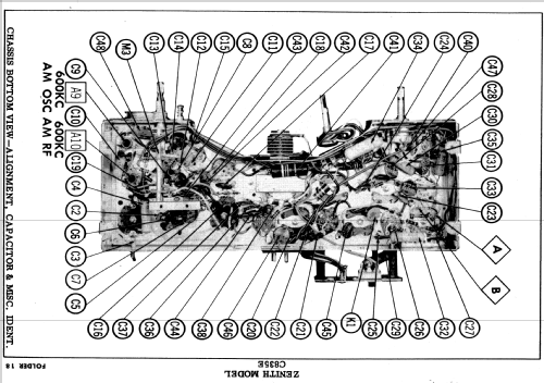 C835W 'The Super Symphonaire' Ch= 8C01; Zenith Radio Corp.; (ID = 565139) Radio