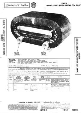 H-511-W Consoltone Ch= 5-H-01; Zenith Radio Corp.; (ID = 2962672) Radio