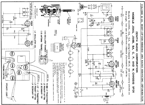 J508W Ch= 5F05; Zenith Radio Corp.; (ID = 155000) Radio