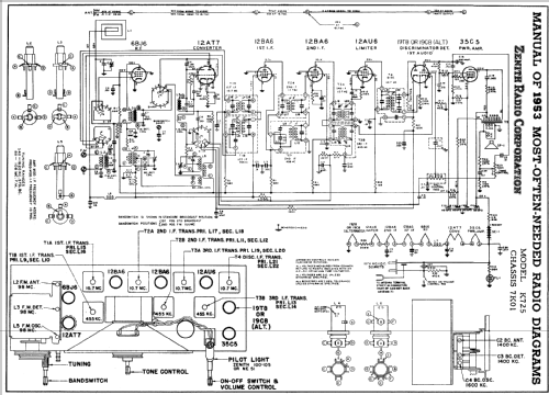 K725 Ch= 7K01; Zenith Radio Corp.; (ID = 152719) Radio