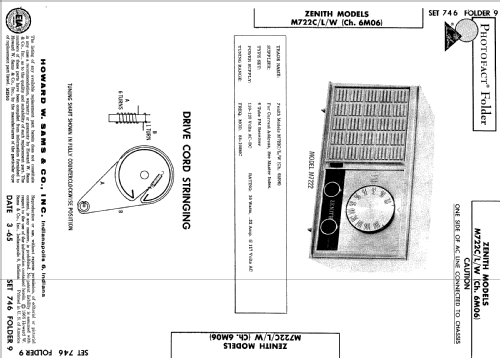 M722W Ch= 6M06; Zenith Radio Corp.; (ID = 507280) Radio