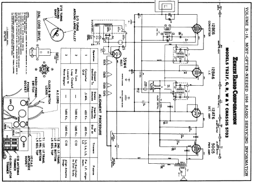 T521R Ch= 5T03; Zenith Radio Corp.; (ID = 127877) Radio