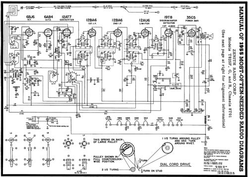 T825R Ch= 8T01; Zenith Radio Corp.; (ID = 122655) Radio