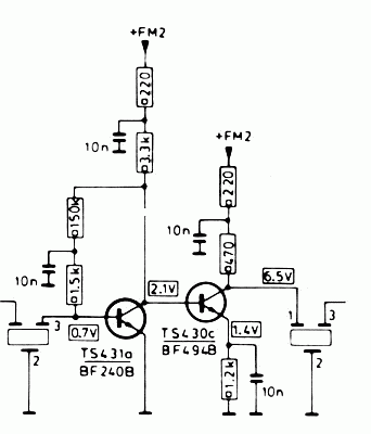 Bf494 Transistor Circuit - Bf494 Fm Zf Verst Philips 22ac860 Gunther Stabe - Bf49   4 Transistor Circuit