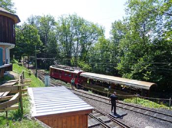 Switzerland: Chemin de fer-musée Blonay-Chamby - Museumsbahn Blonay–Chamby in 1832 Chaulin