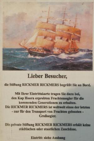 Germany: Museumsschiff RICKMER RICKMERS in 20359 Hamburg