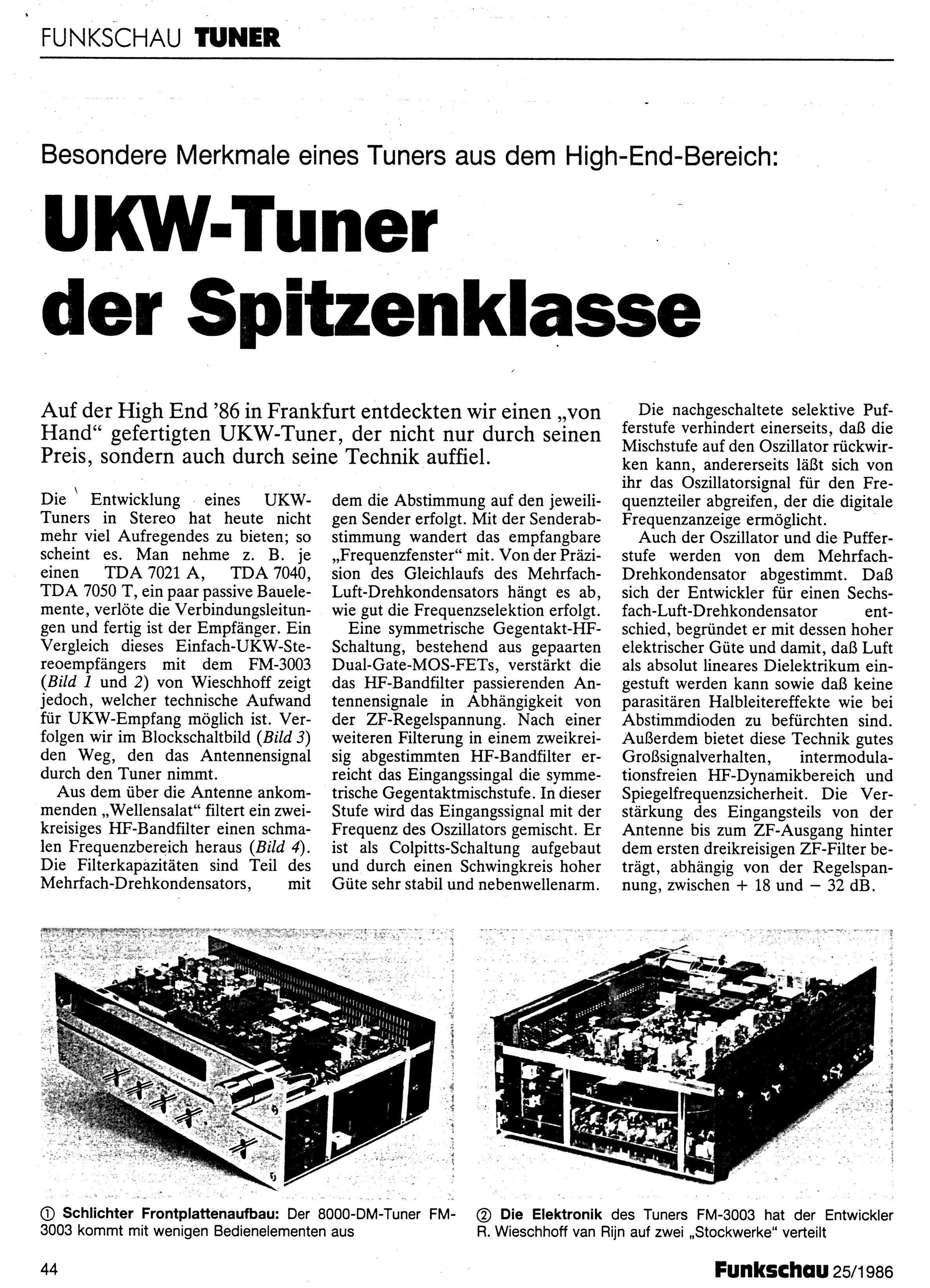 FM-3003 UKW Tuner