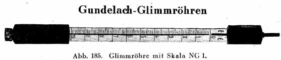 Glimmröhre für C- und R-Messung 1944