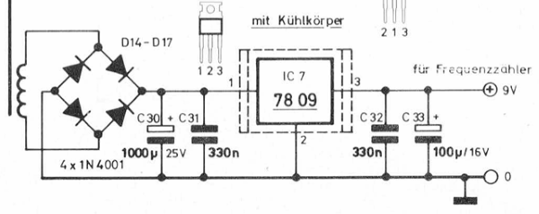 FG7000: Knapp ausgelegtes Netzteil