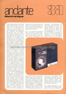 Activ 3-Way Speaker System Andante Electronique; 3a, Art et (ID = 1878957) Lautspr.-K