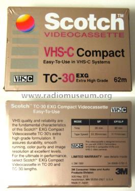 Scotch - VHS-C Compact Video Cassette ; 3M, Lake Superior (ID = 1809992) Diverses