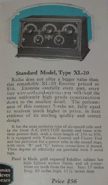 XL20 Standard Model; A-C Dayton Co., A-C (ID = 1428481) Radio