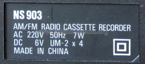 AM / FM Radio Cassette Recorder NS 903; ABA brand (ID = 2093511) Radio