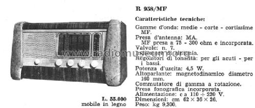 R958/MF; ABC Radiocostruzioni (ID = 783629) Radio