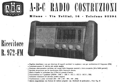 R972/FM; ABC Radiocostruzioni (ID = 2515726) Radio