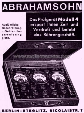 Kombiniertes Prüfgerät Unilab 4; Abrahamsohn, Robert; (ID = 1613615) Equipment
