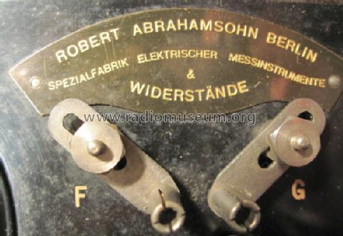 Röhrenprüfgerät ; Abrahamsohn, Robert; (ID = 1013989) Equipment