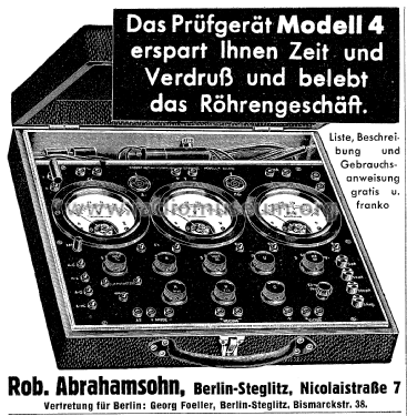 Kombiniertes Prüfgerät Unilab 4; Abrahamsohn, Robert; (ID = 2530772) Equipment