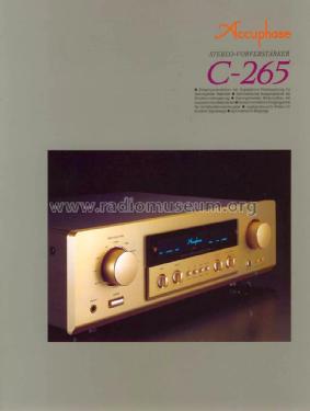 C-265; Accuphase Laboratory (ID = 1772872) Ampl/Mixer