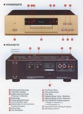 CD Player DP-65V; Accuphase Laboratory (ID = 637679) R-Player