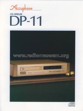 Compact Disc Player DP-11; Accuphase Laboratory (ID = 1773063) R-Player