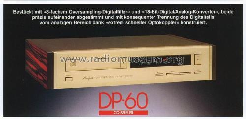 Compact Disc Player DP-60; Accuphase Laboratory (ID = 1773106) Reg-Riprod