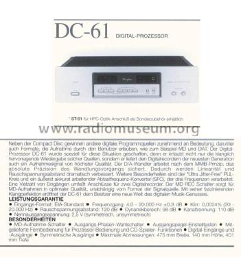 DC-61; Accuphase Laboratory (ID = 698993) Verst/Mix