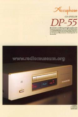 Compact Disc Player DP-55; Accuphase Laboratory (ID = 1773069) Reg-Riprod