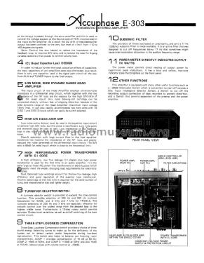 Integrated Stereo AMplifier E-303; Accuphase Laboratory (ID = 1934837) Ampl/Mixer