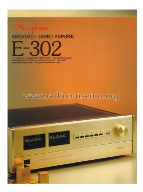 Integrated Stereo Amplifier E-302; Accuphase Laboratory (ID = 1934817) Ampl/Mixer