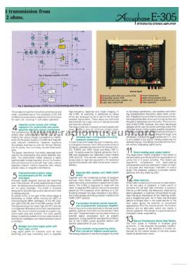 Integrated Stereo Amplifier E-305; Accuphase Laboratory (ID = 1934858) Verst/Mix