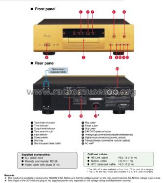 Super Audio CD Player DP-77; Accuphase Laboratory (ID = 2083407) R-Player