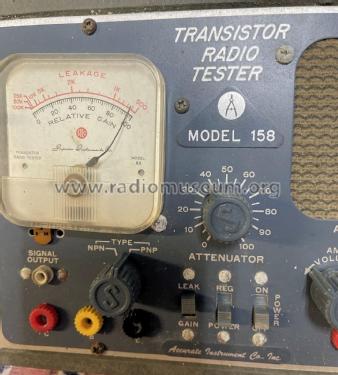 Transistor Radio Tester 158; Accurate Instrument (ID = 2768821) Equipment