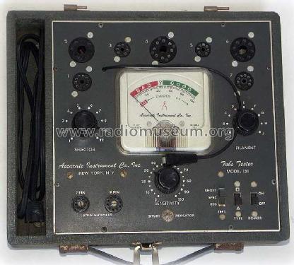 Tube Tester 151 ; Accurate Instrument (ID = 840034) Equipment