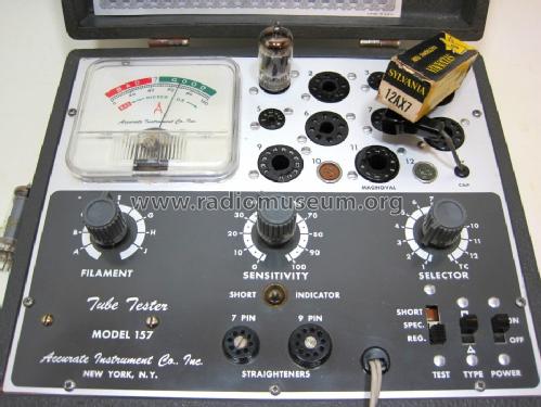 Tube-Tester 157 ; Accurate Instrument (ID = 1407920) Equipment