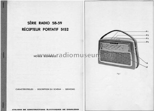 Côte d'Azur 5152; ACEC, Ateliers de (ID = 449889) Radio