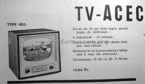 4853; ACEC, Ateliers de (ID = 2985530) Television