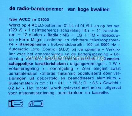 51003; ACEC, Ateliers de (ID = 3004141) Radio