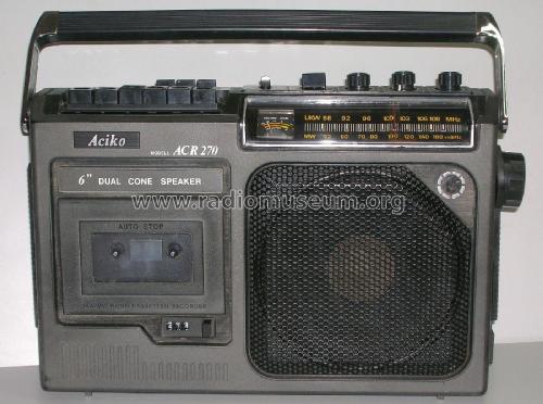 Aciko UKW/MW Radio Cassetten Recorder ACR270; Aciko brand (ID = 2877135) Radio