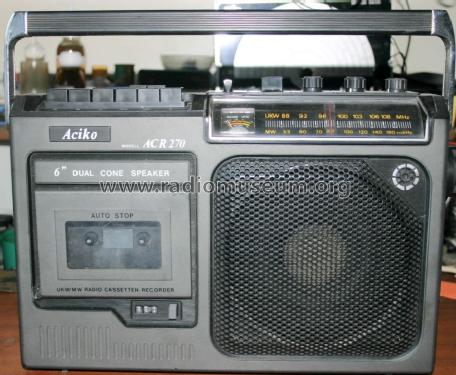 Aciko UKW/MW Radio Cassetten Recorder ACR270; Aciko brand (ID = 802472) Radio