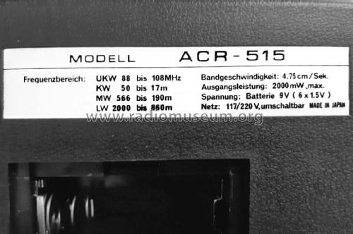 4 Band Radio-Cassettenrecorder ACR-515; Aciko brand (ID = 2907792) Radio